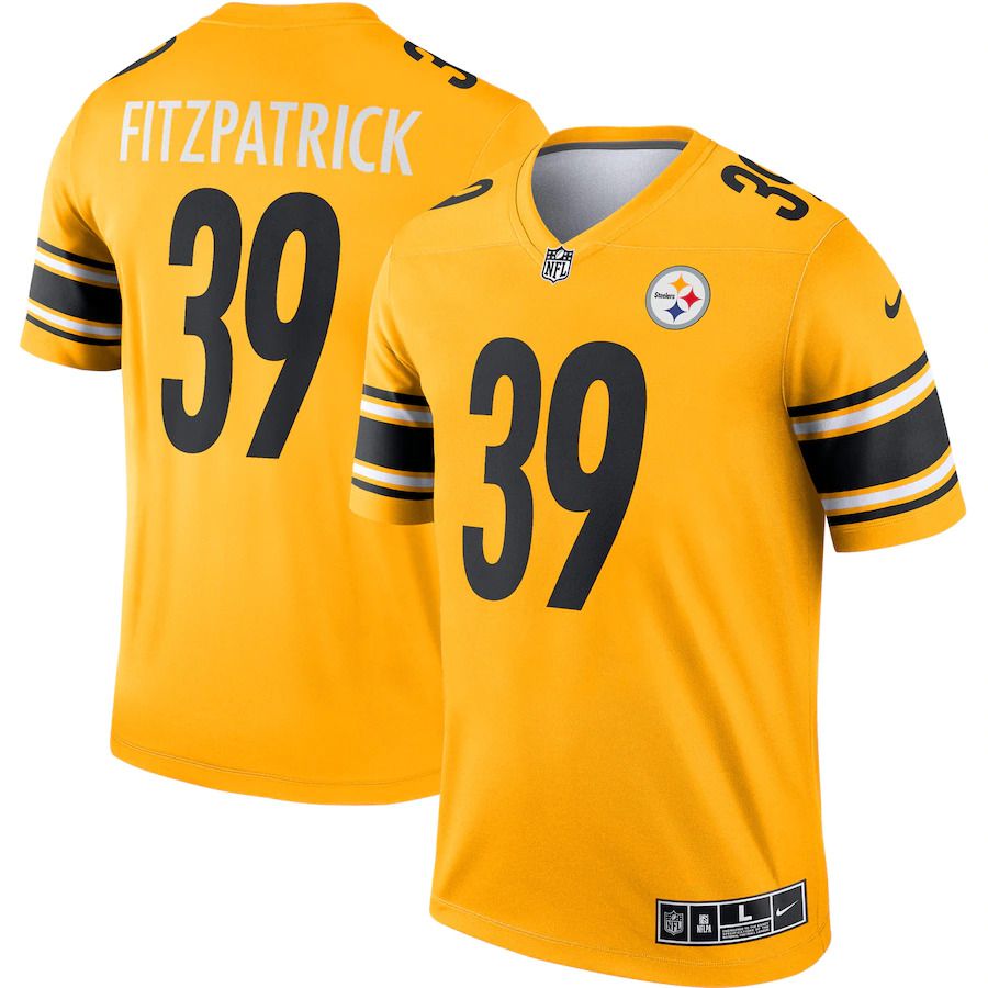 Men Pittsburgh Steelers 39 Minkah Fitzpatrick Nike Gold Inverted Legend NFL Jersey